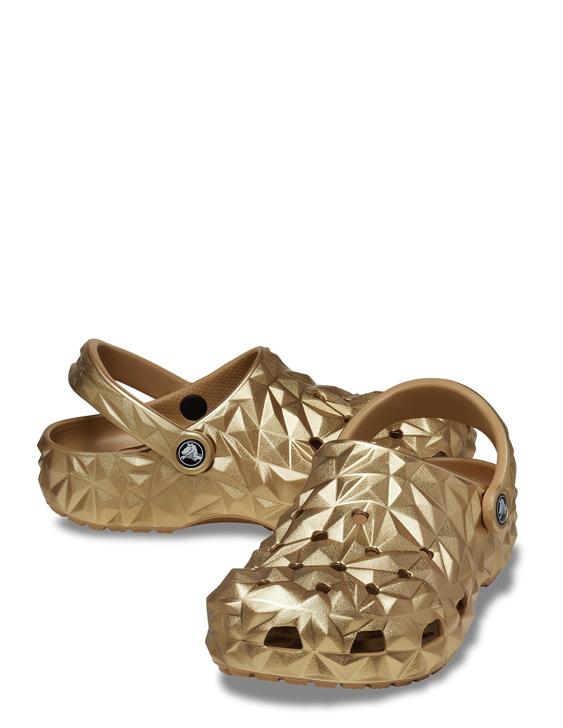 crocs Sabots femme cls metallic geometric clog gold