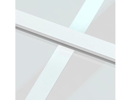 VIDAXL - Porte verre Porte coulissante blanc 90x205 cm verre trempé aluminium