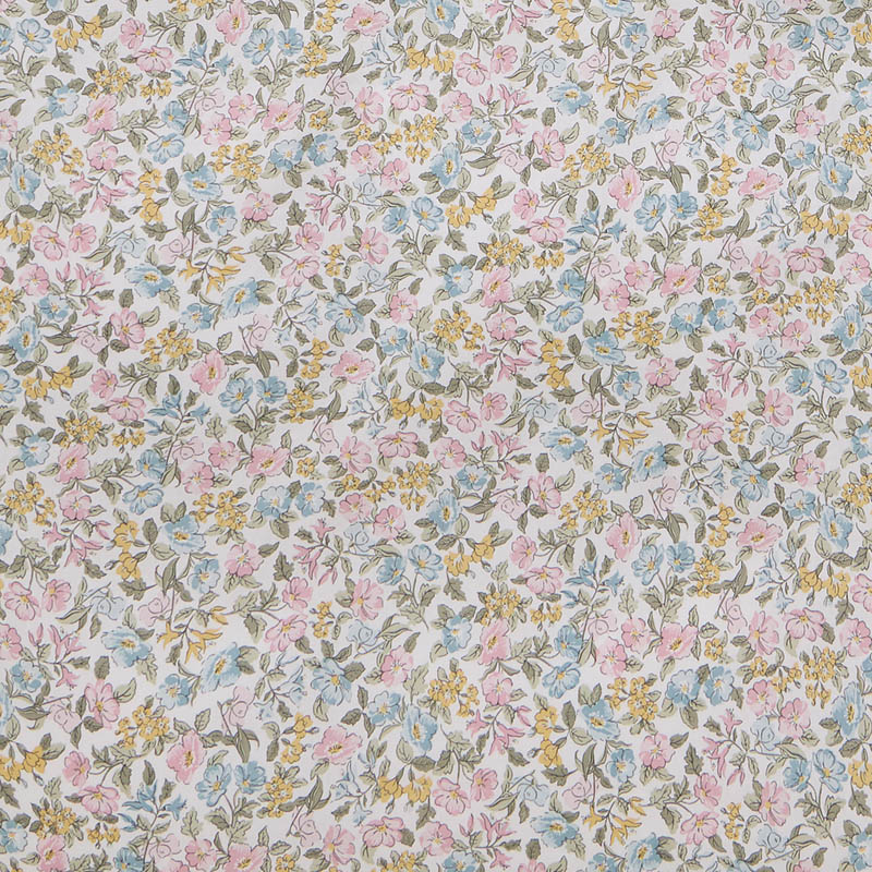 Vita bomullsengesett 140x200 rosa