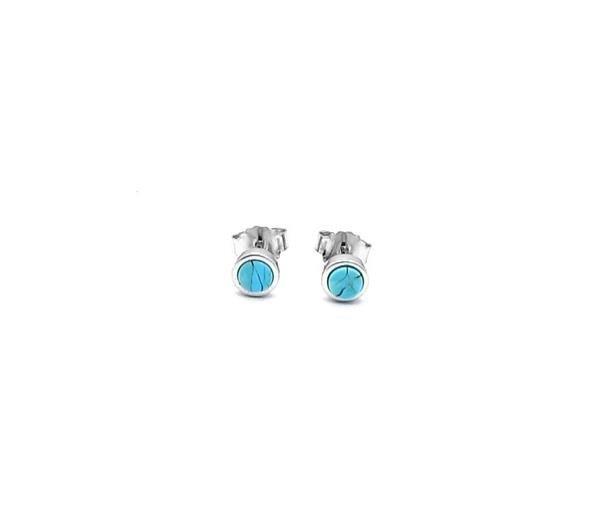 Unique And Co Ladies Unique And Co Sterling, rhodium,turq Earrings