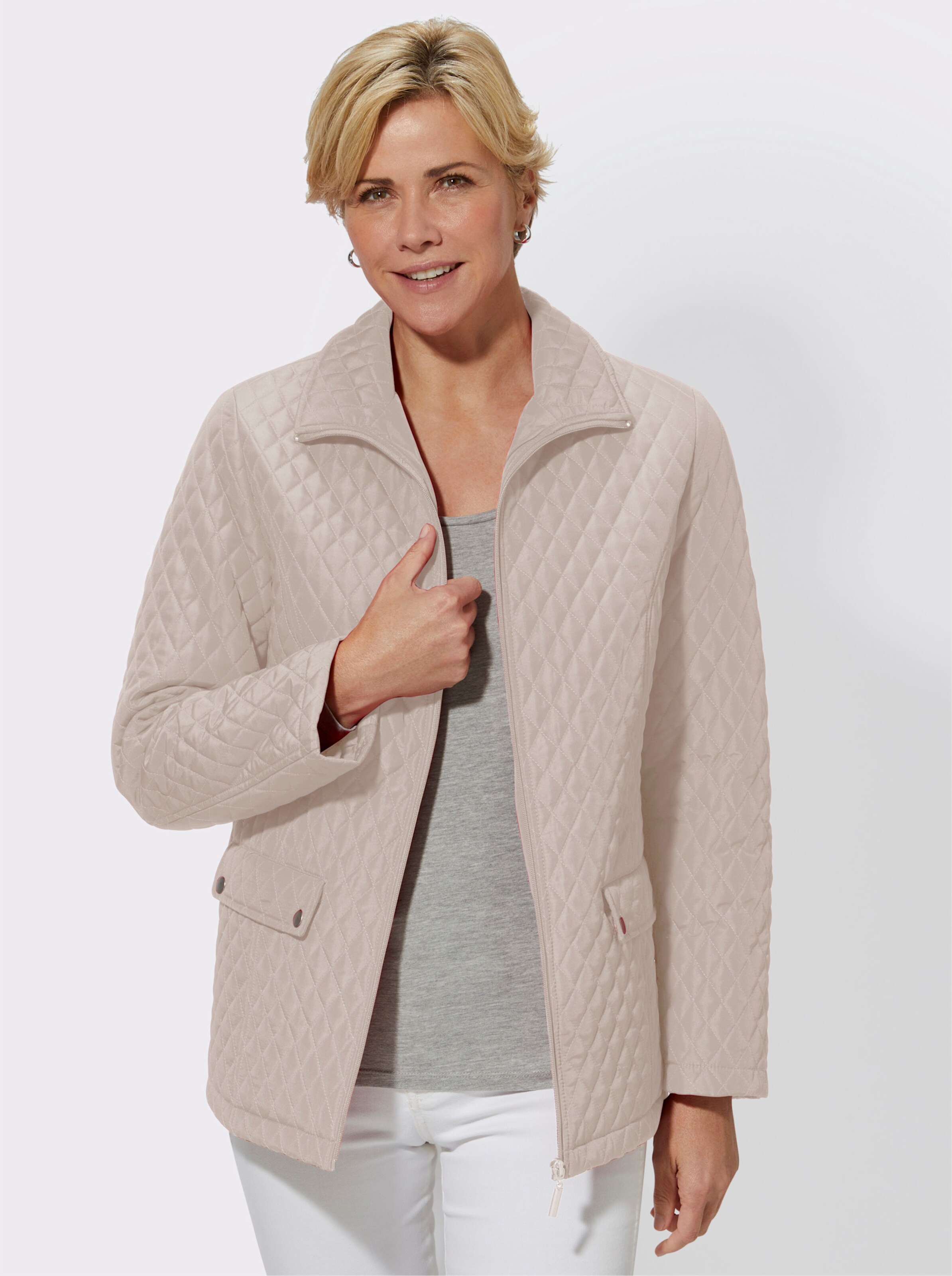 Steppjacke mit großen Taschen