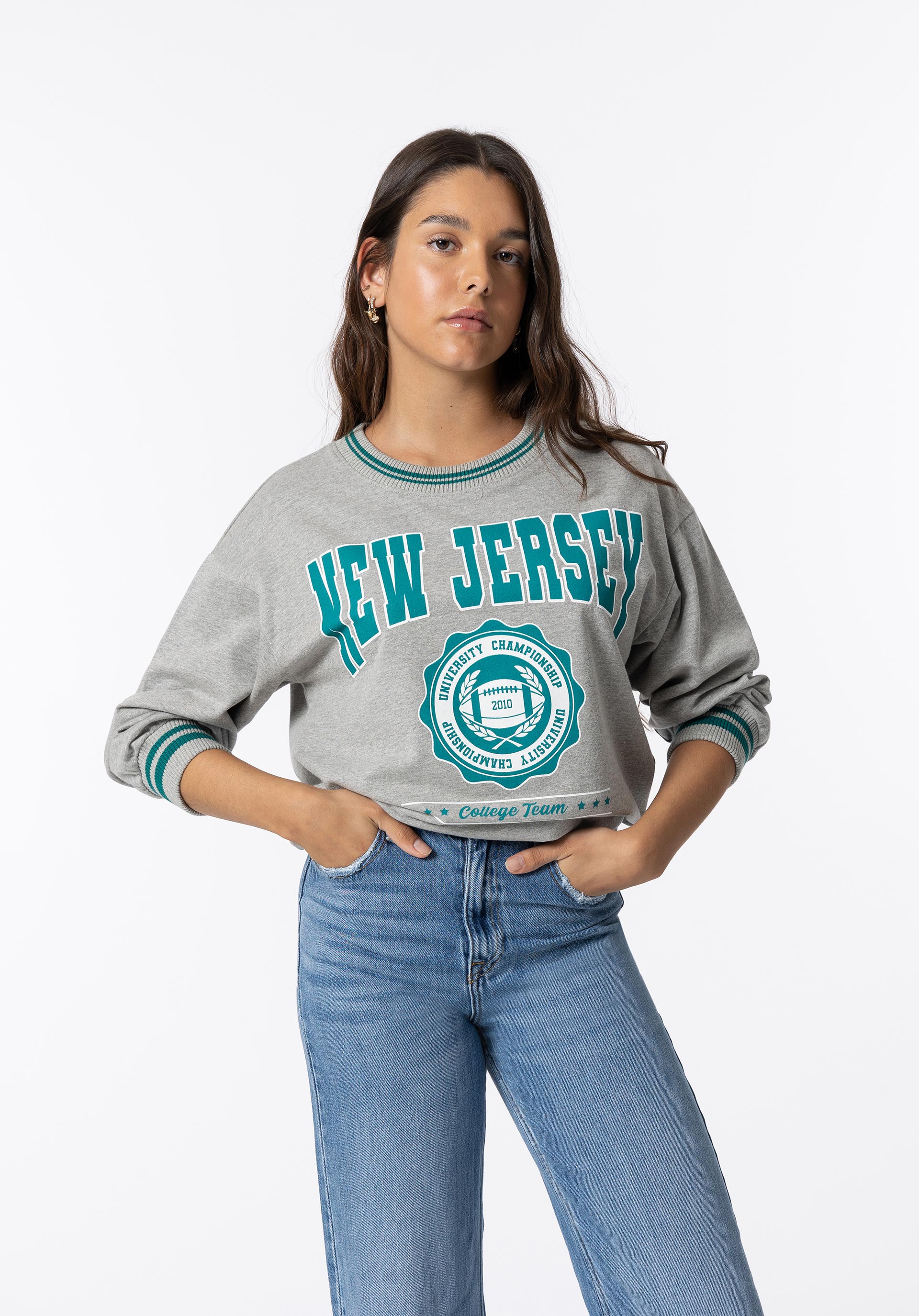 Sweatshirt com Estampado Frontal