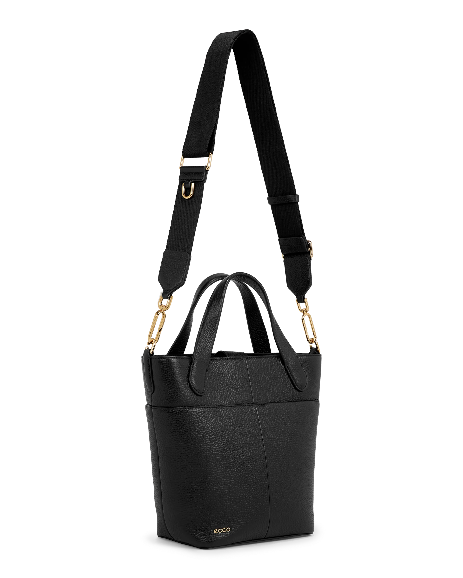 ECCO Tote Shopper aus Leder Schwarz 24,5X31X13 cm