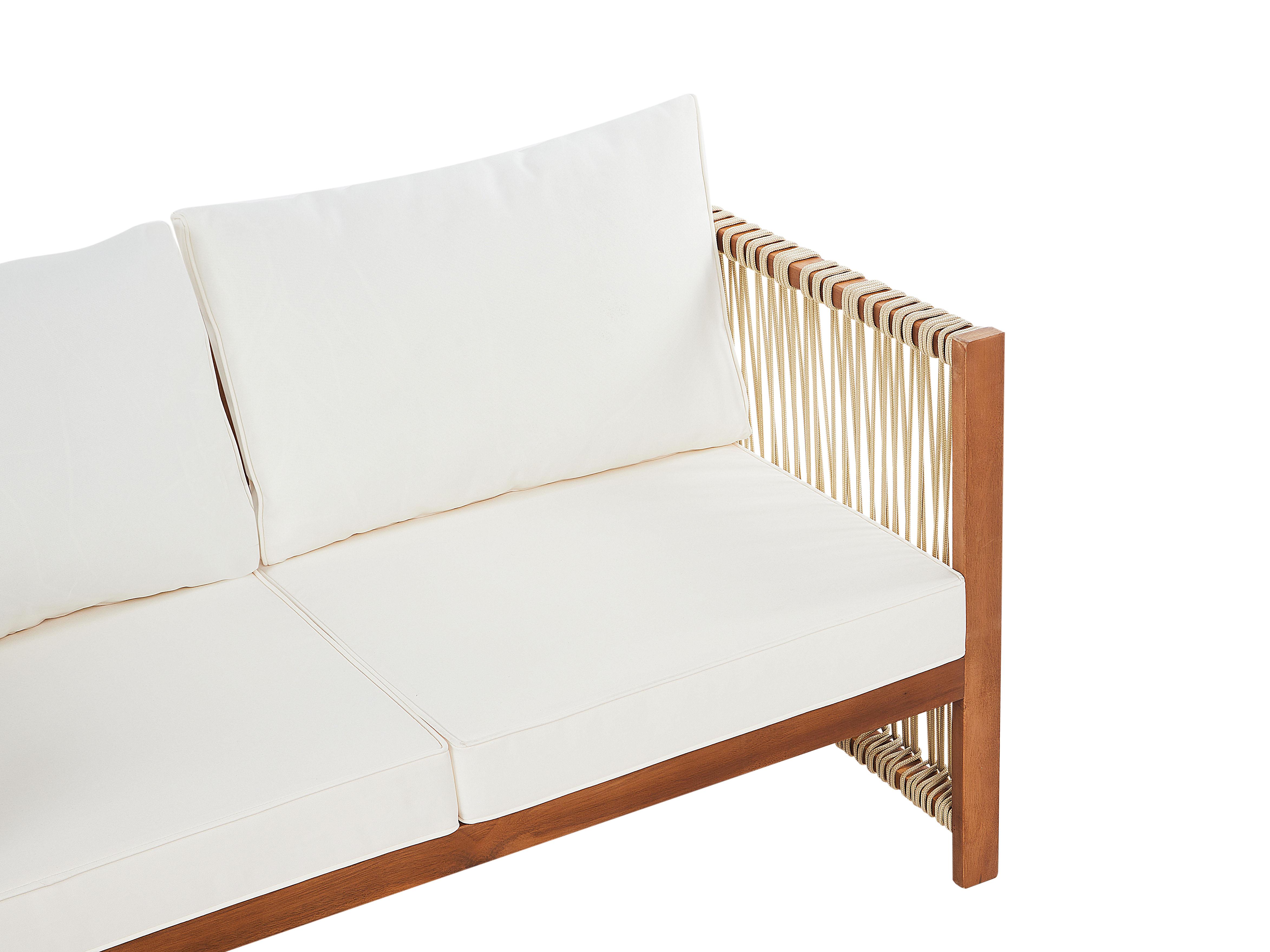 Loungeset met tafel 4-zits ANTRIA Acaciahout Beige
