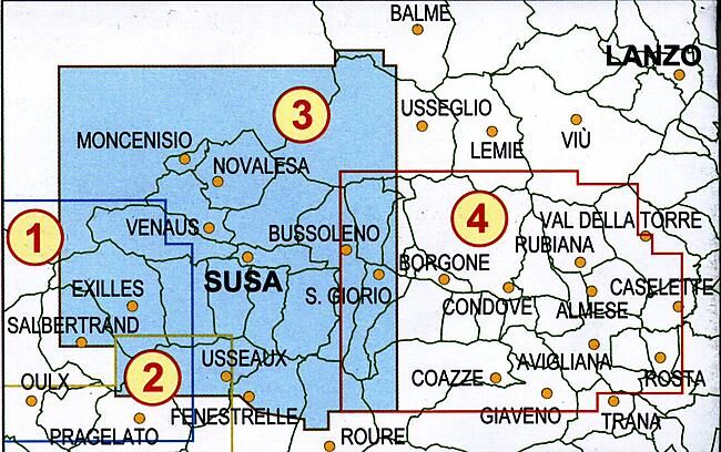 FRATERNALI - 3 VAL SUSA VAL CENISCHIA ECHELLE 1 25 000