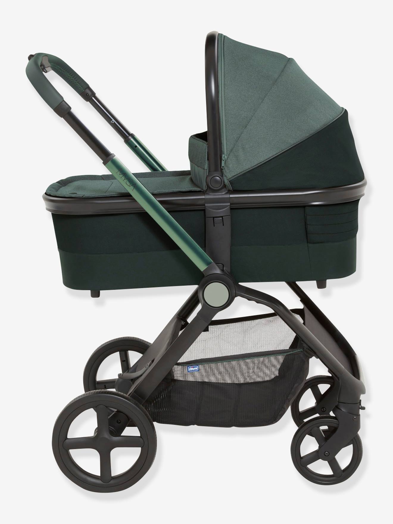Carrinho de bebê Mysa Chicco cinza