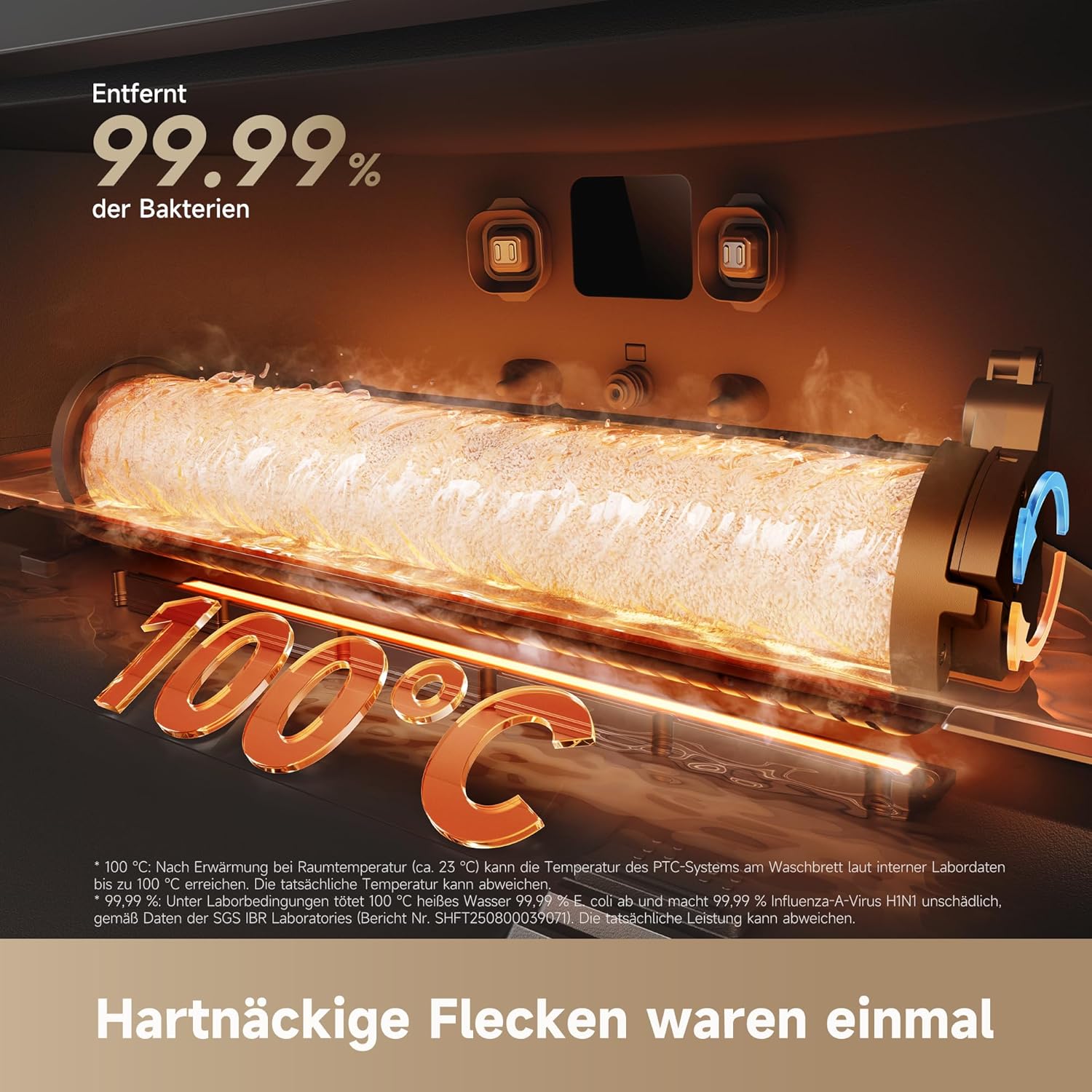 dreame Aqua10 Roller-Saugroboter mit AquaRoll-Wischer, Teppichschutz-Rollenabdeckung, 6 cm Hindernisüberwindung, automatischer Leerung, Selbstreinigung, Saugkraft von 30.000 Pa