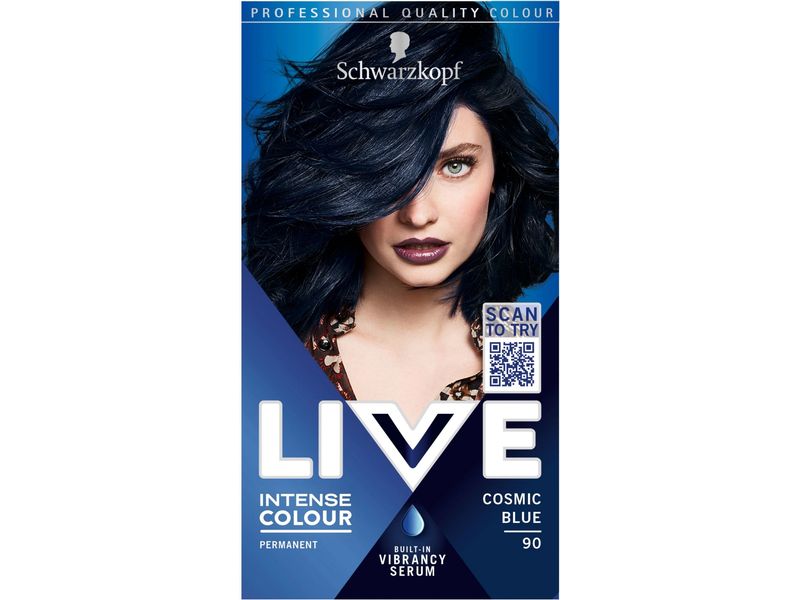 Schwarzkopf LIVE Haarcoloration Intense Colour 090 Cosmic B Aufsehenerregende Haarfarbe mit schönem Glanz