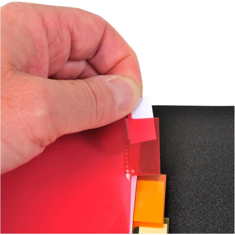Intercalaires avec pochette polypropylène 12 positions - A4 maxi - Couleurs assorties