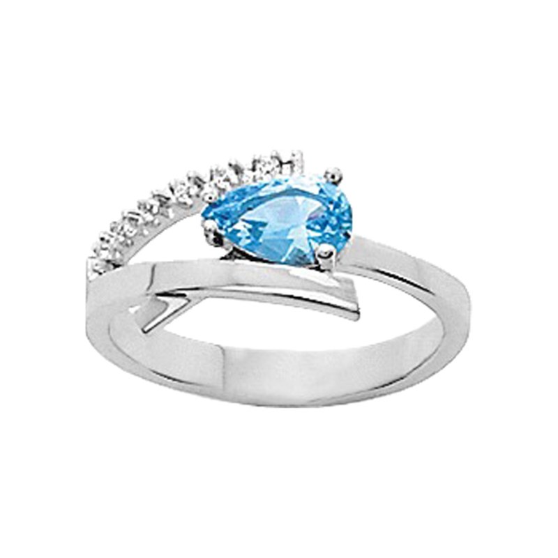 Bague femme - Oxyde de zirconium - Argent 925
