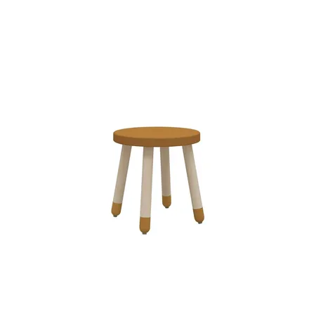 Flexa Dots Hocker aus Holz, gelb