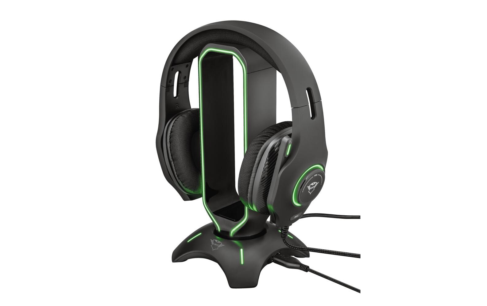 Kopfhörerständer GXT 265 Cintar RGB SchwarzGaming-Headset Ständer mit RGB-Beleuchtung