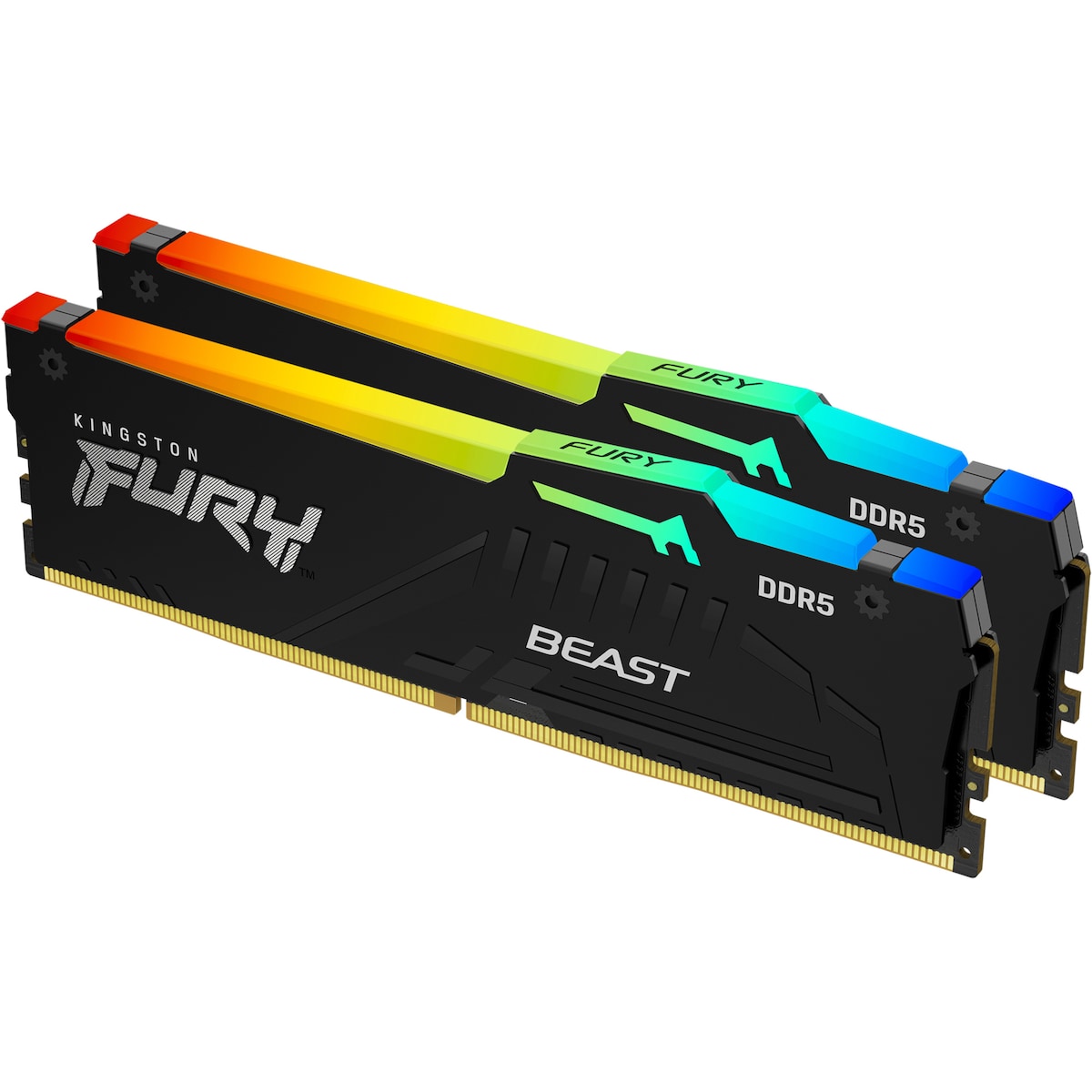 Kingston FURY Beast RGB 32GB DDR5 RAM 6000MT/s CL36 (sort)