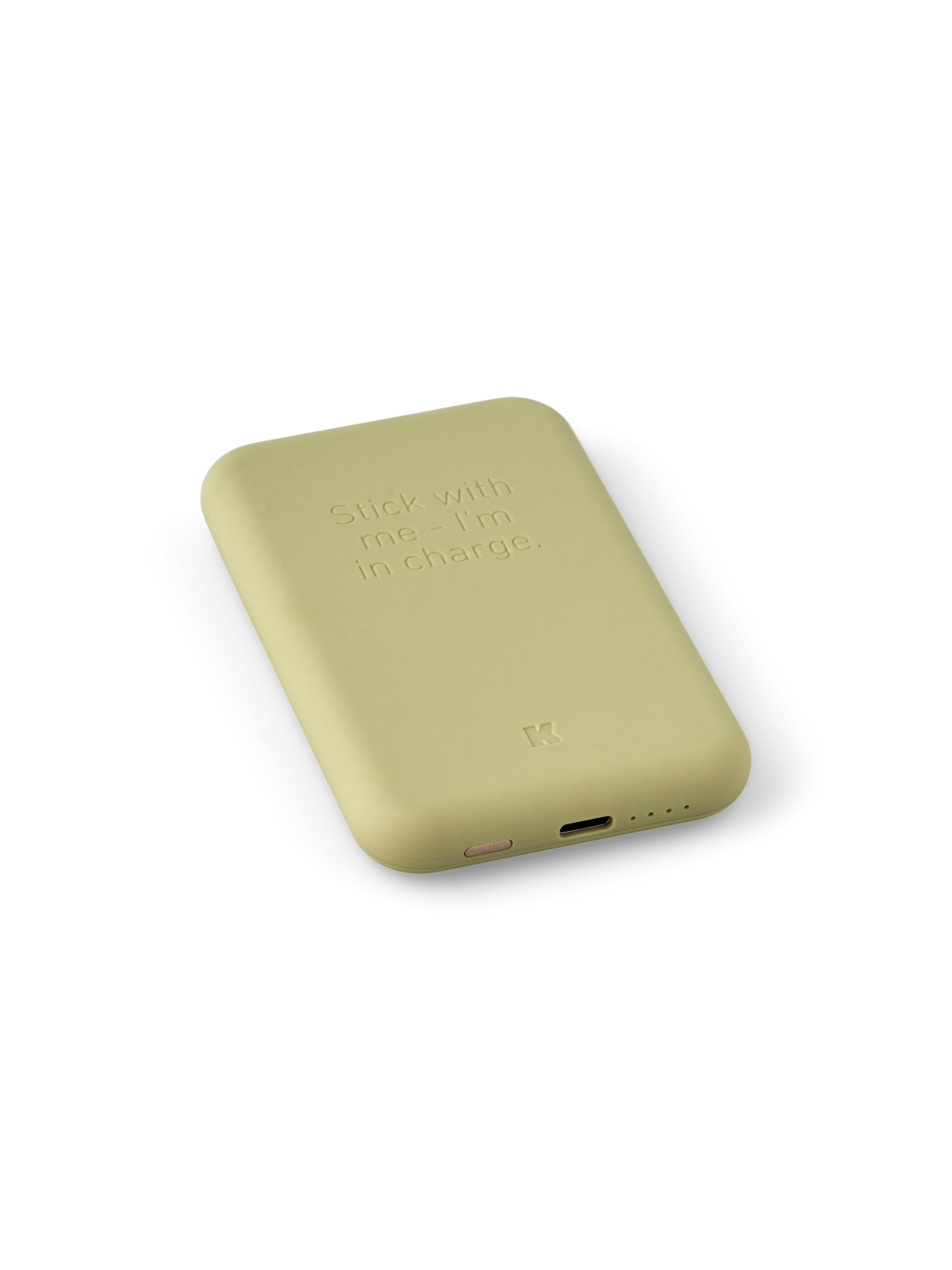 toCHARGE QI powerbank | 10,4 x 6,4 x 1,1 cm. | Spring Green | Kreafunk
