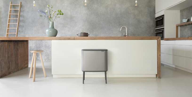 Bo Touch Bin, met 1 binnenemmer, 36 liter - Platinum