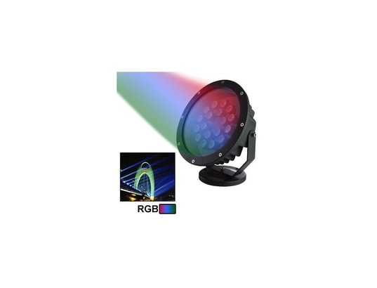 YONIS - Lustre Projecteur LED RVB éclairage jardin aluminium vert rouge ble...