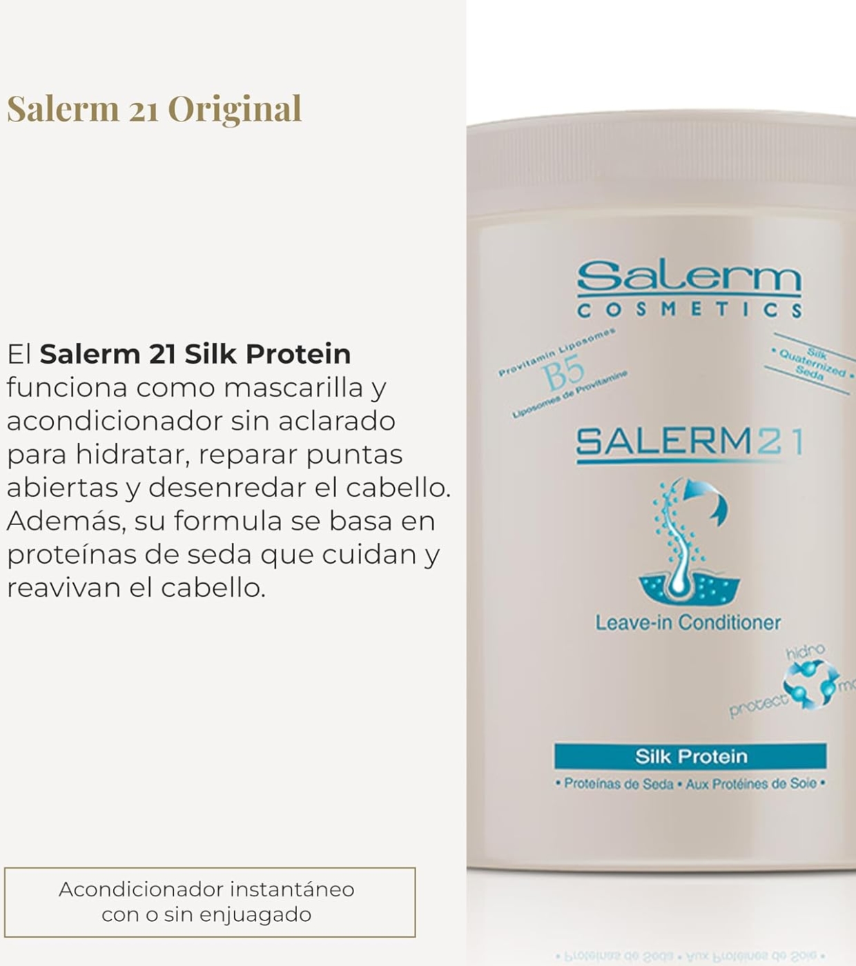 Salerm - *Salerm 21* - Máscara condicionadora Leave-in Silk Protein