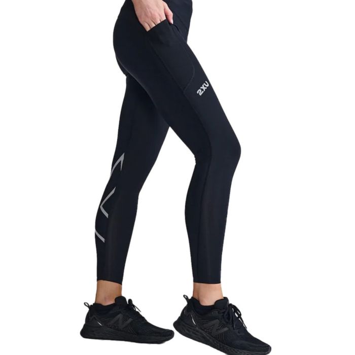 2XU Dame Lange tights Aero Mid-Rise Compression Tight Hvid