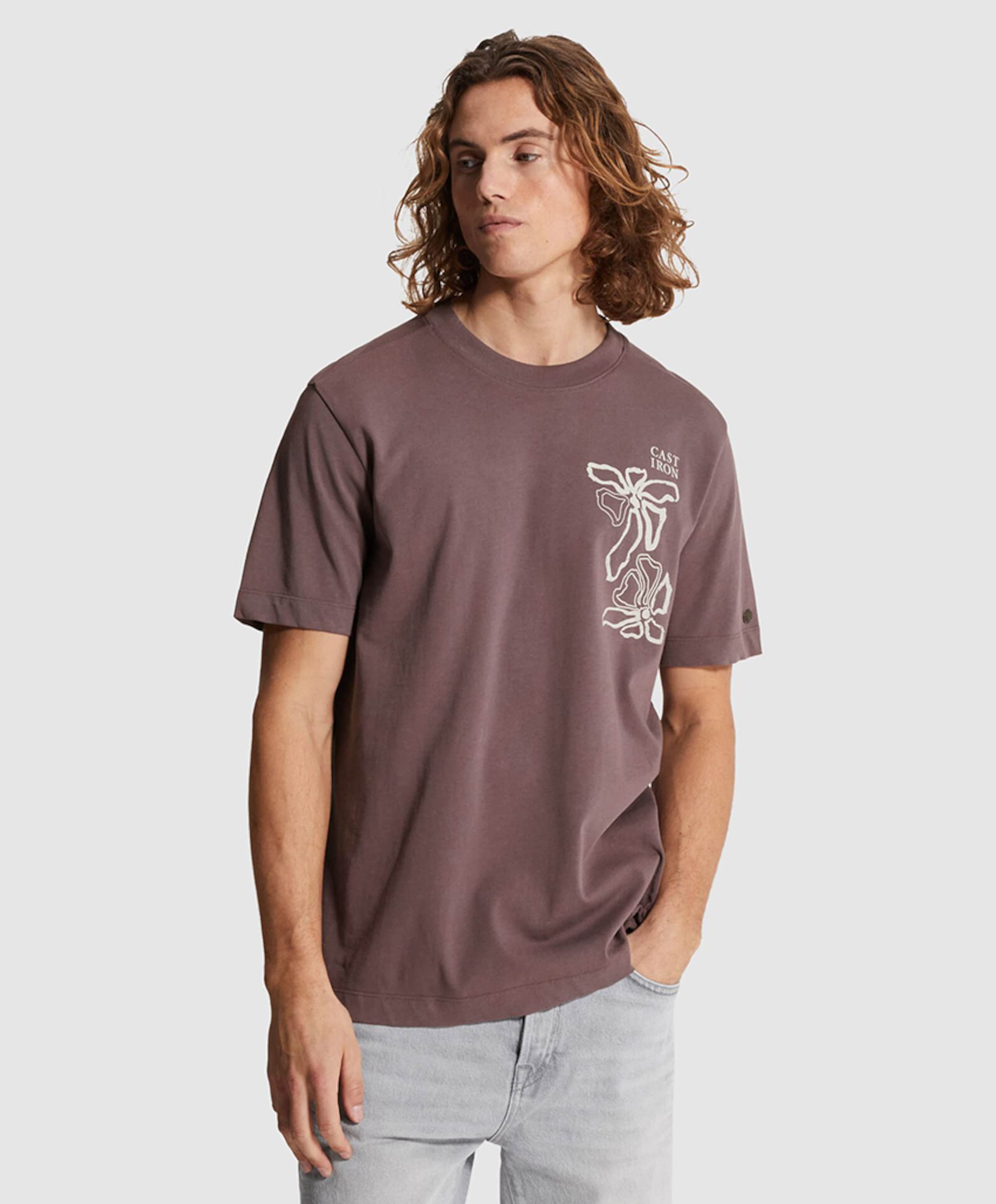Cast Iron Heren T-shirt paars