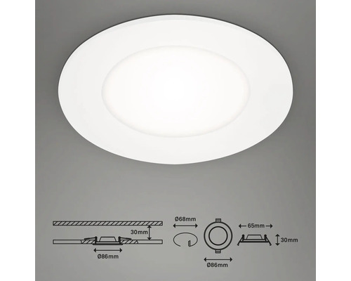 LED inbouwspots set IP65 3x3W 3x350 lm 4000K wit Ø 8,6/6,8 cm 230V