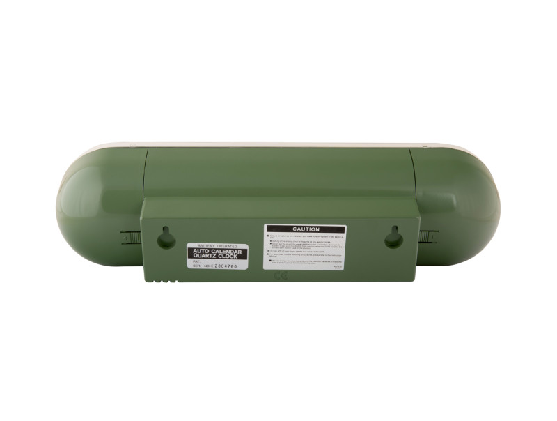 Wall Clock Tube Flip KA6032GR Jungle green