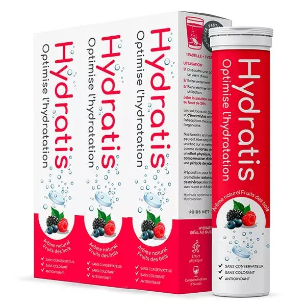 Hydratis Frutas Silvestres Pacote com 3 x 20 pastilhas