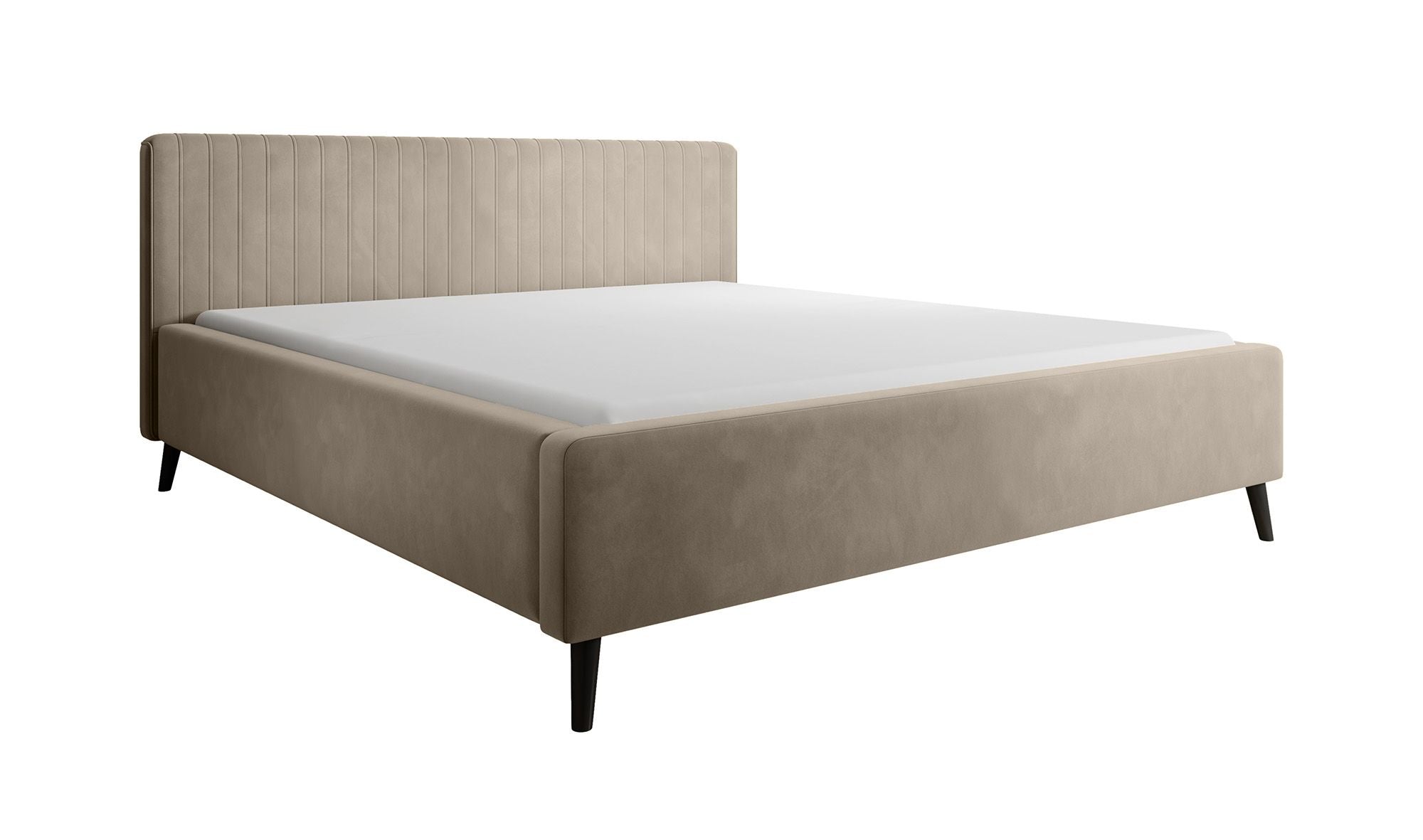 Jackson - Tweepersoonsbed - Velvet beige - 160x200 cm