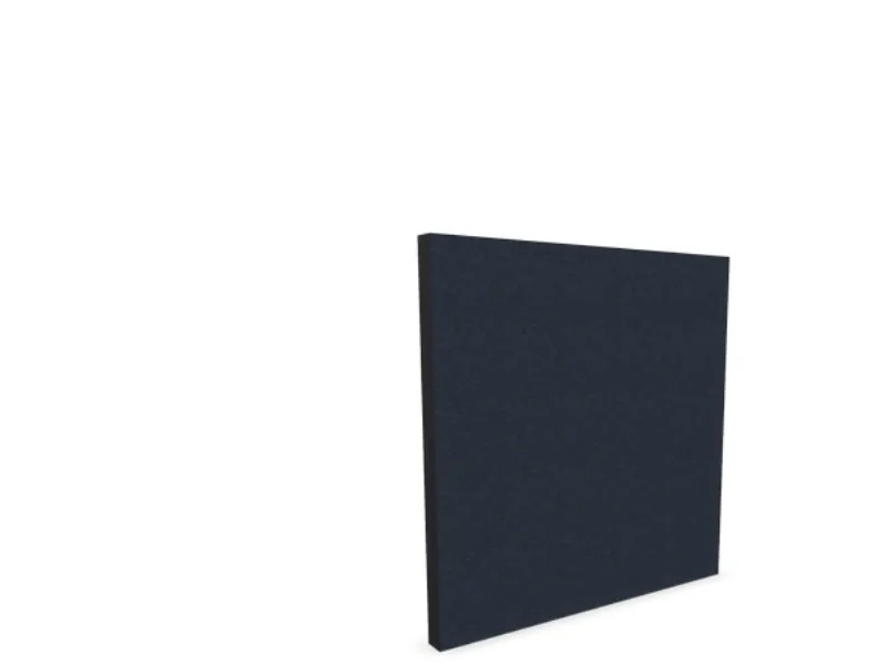 Lydabsorbent Sound Off EcoSUND Væg, 800x800x50 mm Sort, tekstil-lamineret