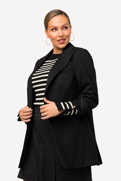 Blazer, Wollmischung, Reverskragen, Rückenschlitz
