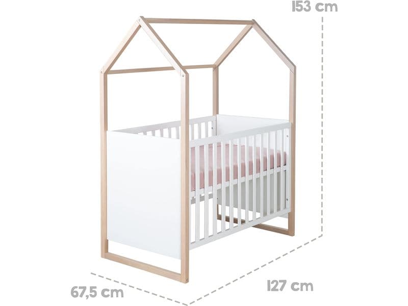 roba Babybett Cabane 60 x 120 cm Baby- und Beistellbett