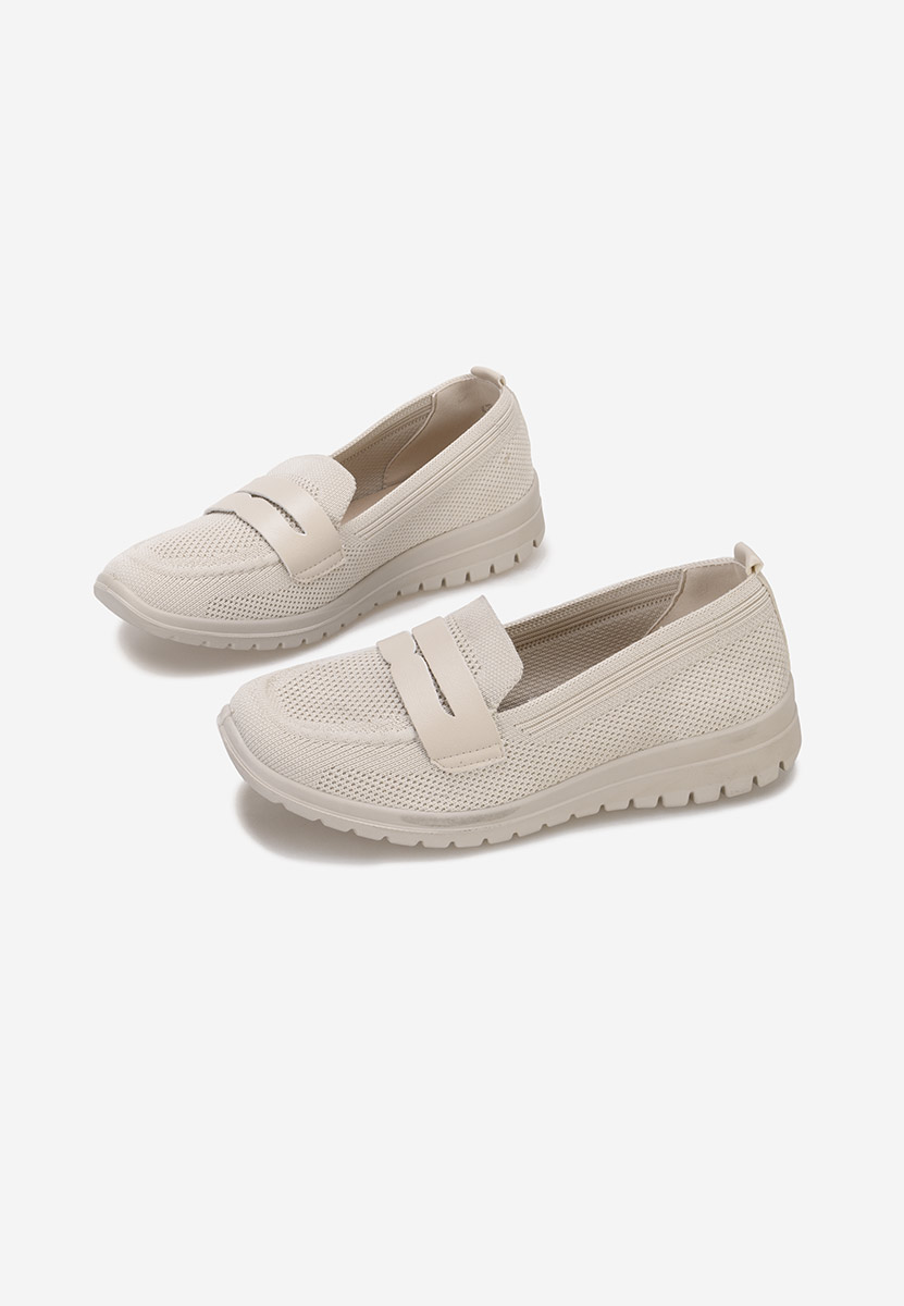 Mocassins femme beige Icora