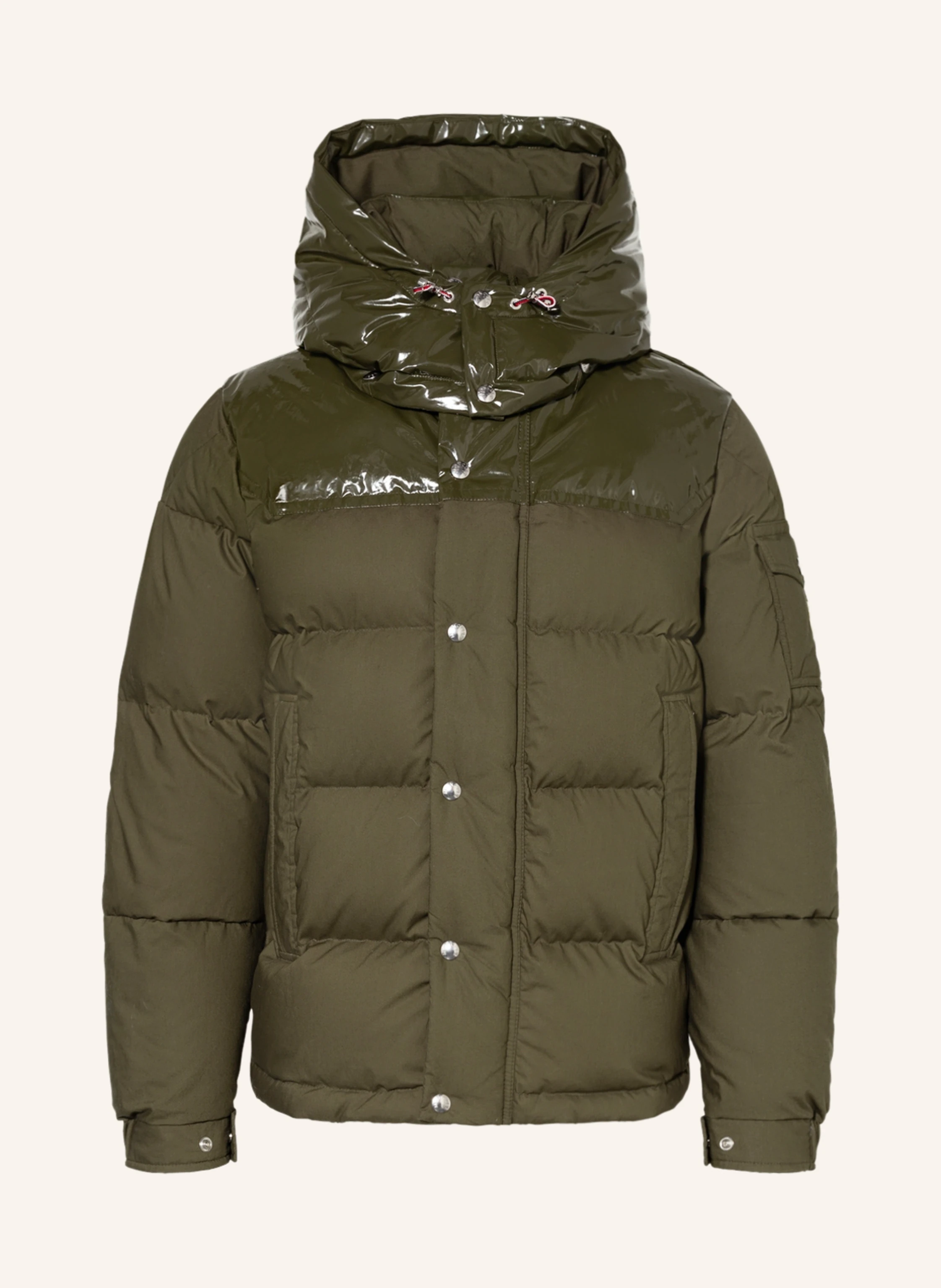 MONCLER Daunenjacke CHARDON im Materailmix mit abnehmbarer Kapuze