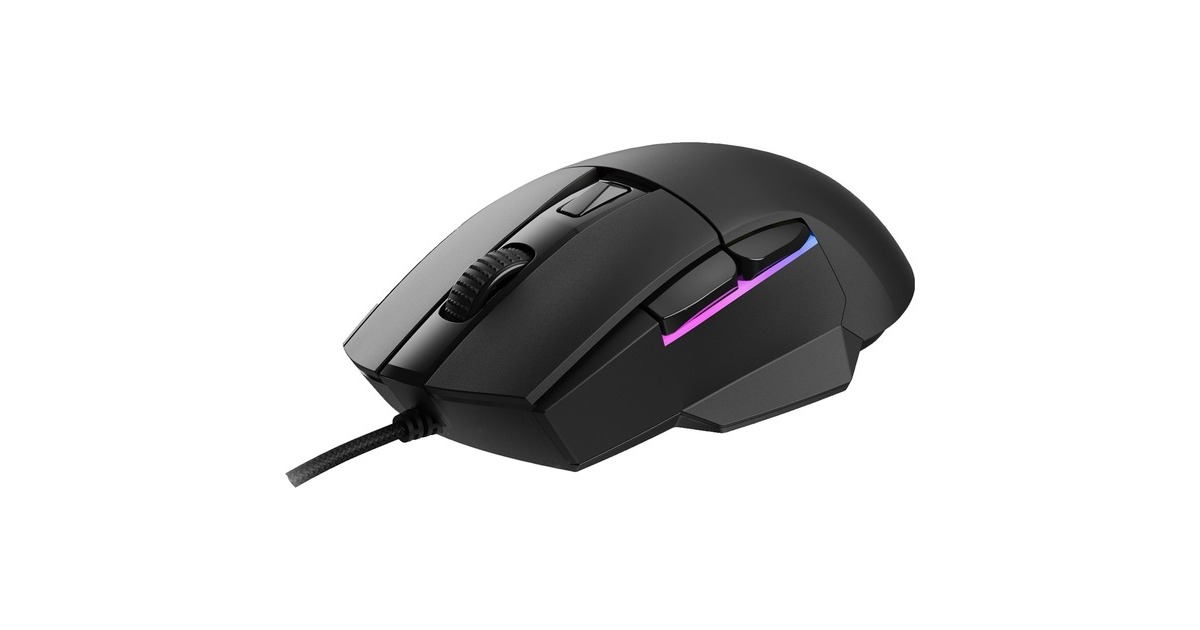 SharkoonSKILLER SGM35 gaming muis  (Zwart, 400 - 6400 dpi, RGB leds)