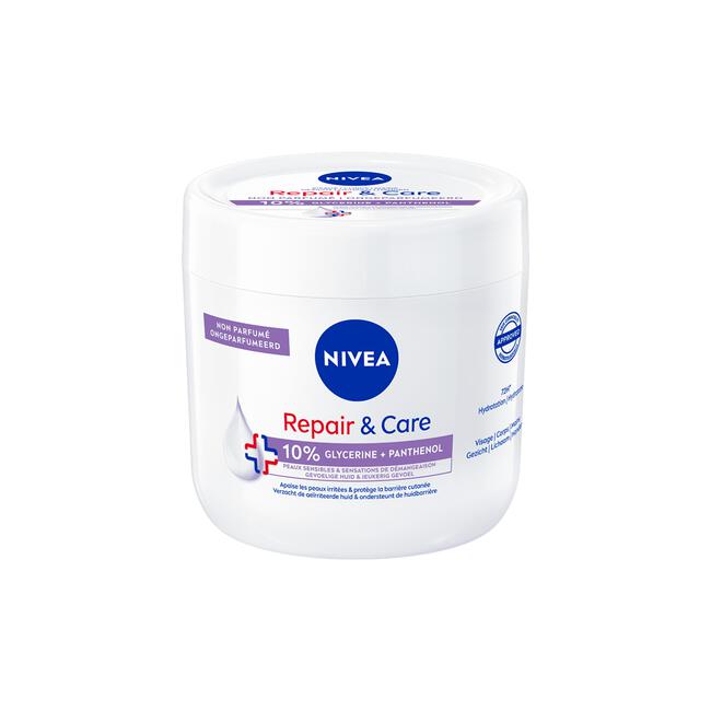 NIVEA Repair & Care Sensitive Jar Frangrance Free 400ml