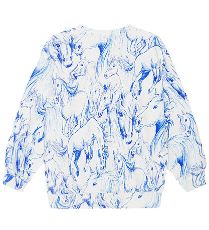 Molo Sweatshirt - Monti - Blue Pferde