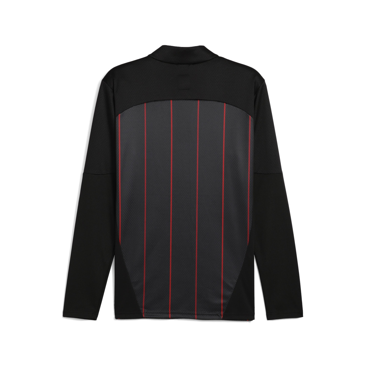 PUMA AC Milan Pre-Match Trainingstrui 1/4-Zip 2024-2025 Zwart Rood