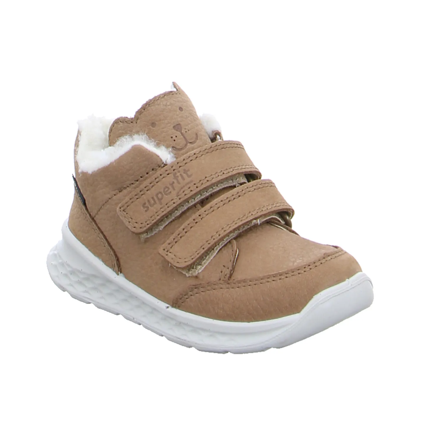 SUPERFIT Kleinkinder-Winter-Bottine Beige Textil  Baby-Boot