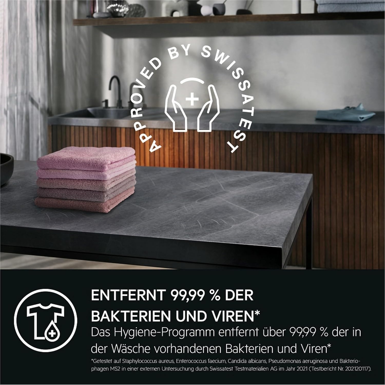 AEG Waschmaschine, 8,0 kg, Leise, Mengenautomatik, Nachlegefunktion, Kindersicherung, Schontrommel, Wasserstopp, 1600 U/min, LR6A668