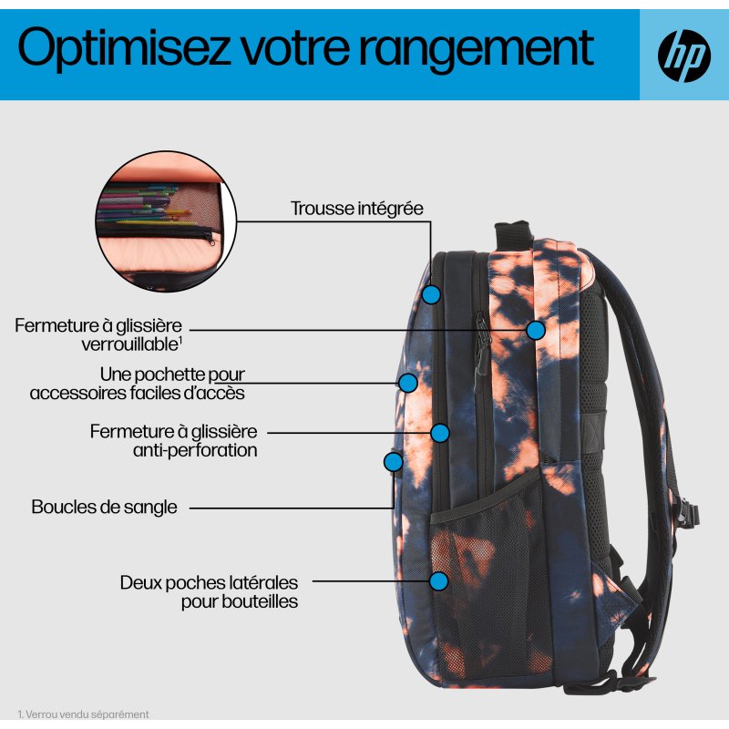HP Sac à dos Campus XL Tie Dye