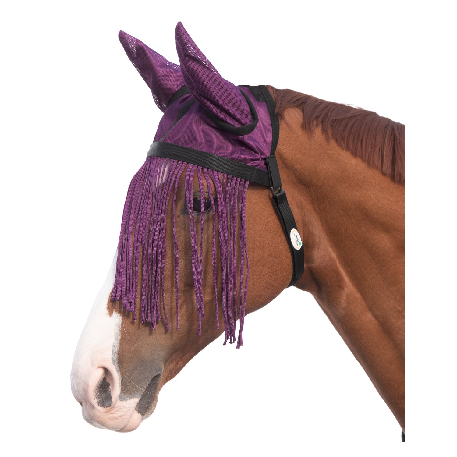 IRISh INNOVATION Fliegenhaube mit Fransenstirnband  - berry