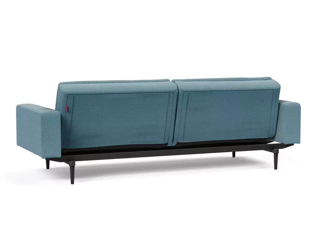 Schlafsofa mit Armlehnen Dublexo Styletto schwarz