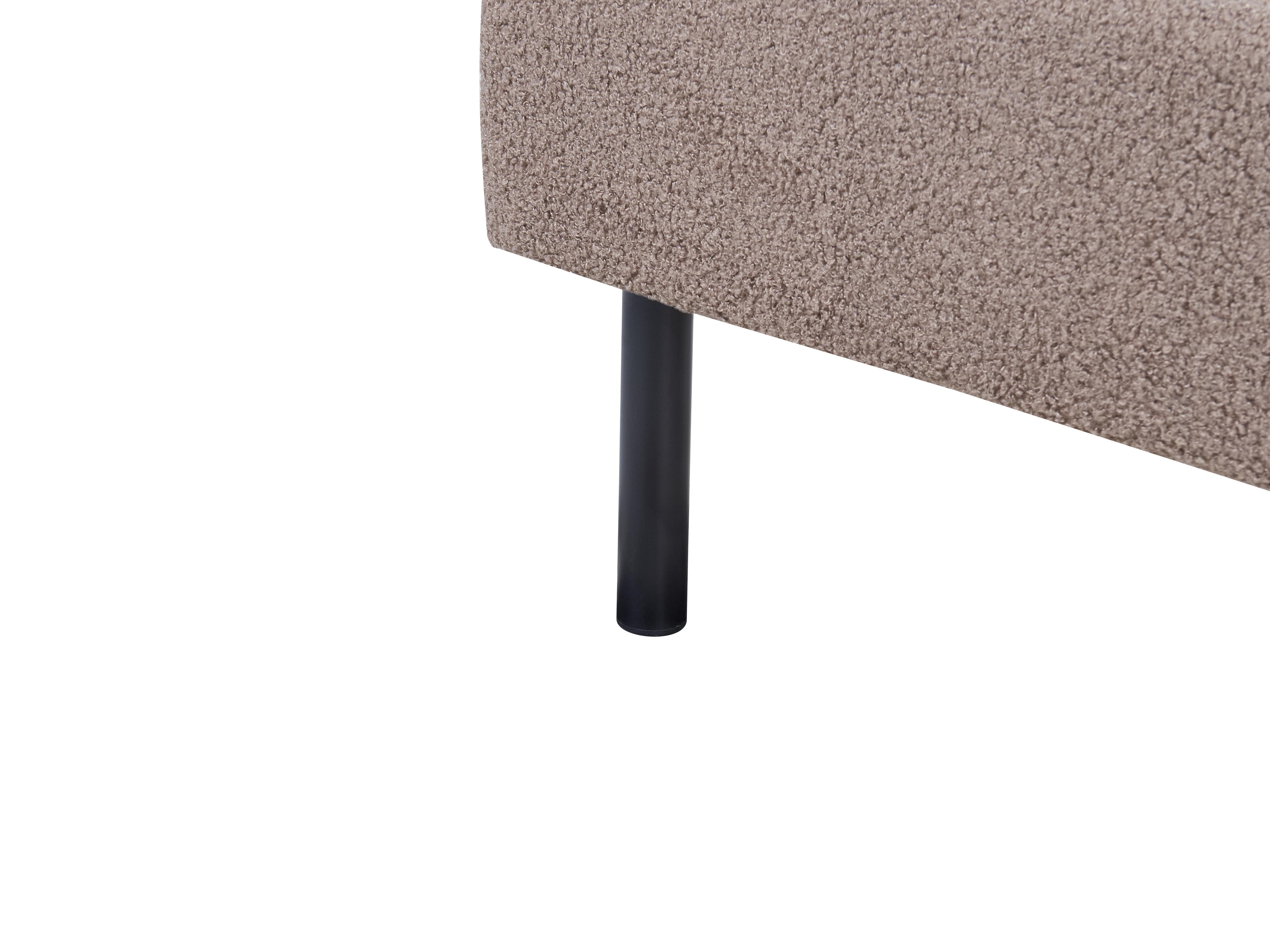 Bed Bouclé MARGUT 180 x 200 cm Taupe
