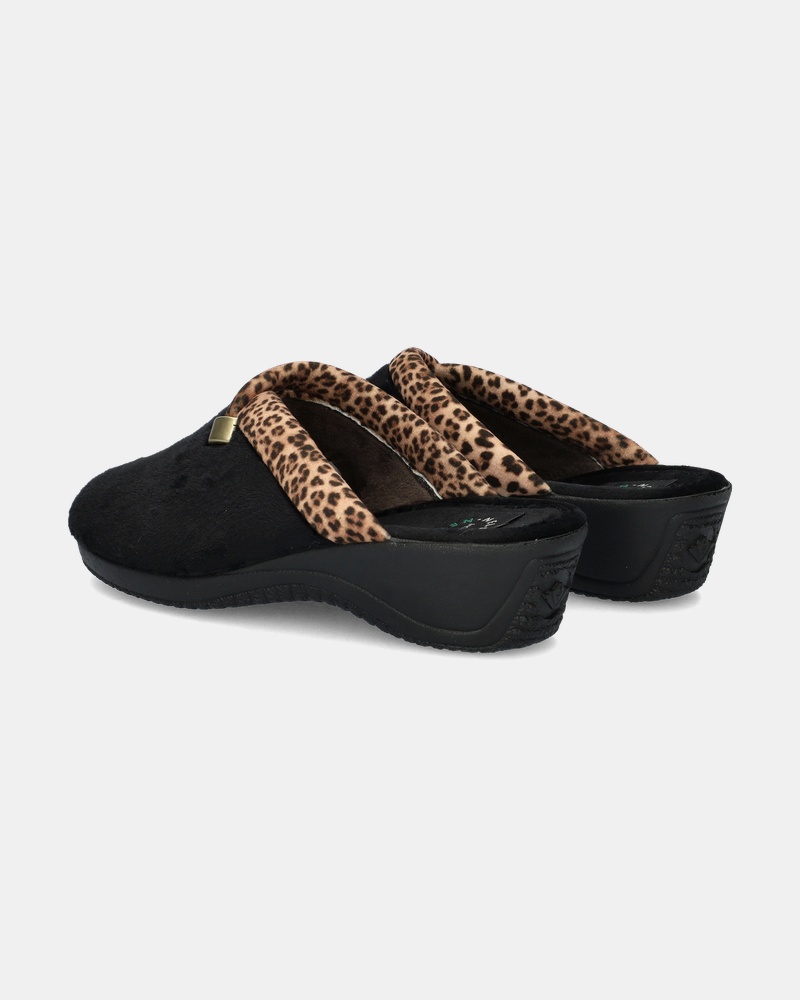 Nelson Home Pantoffels  - zwart