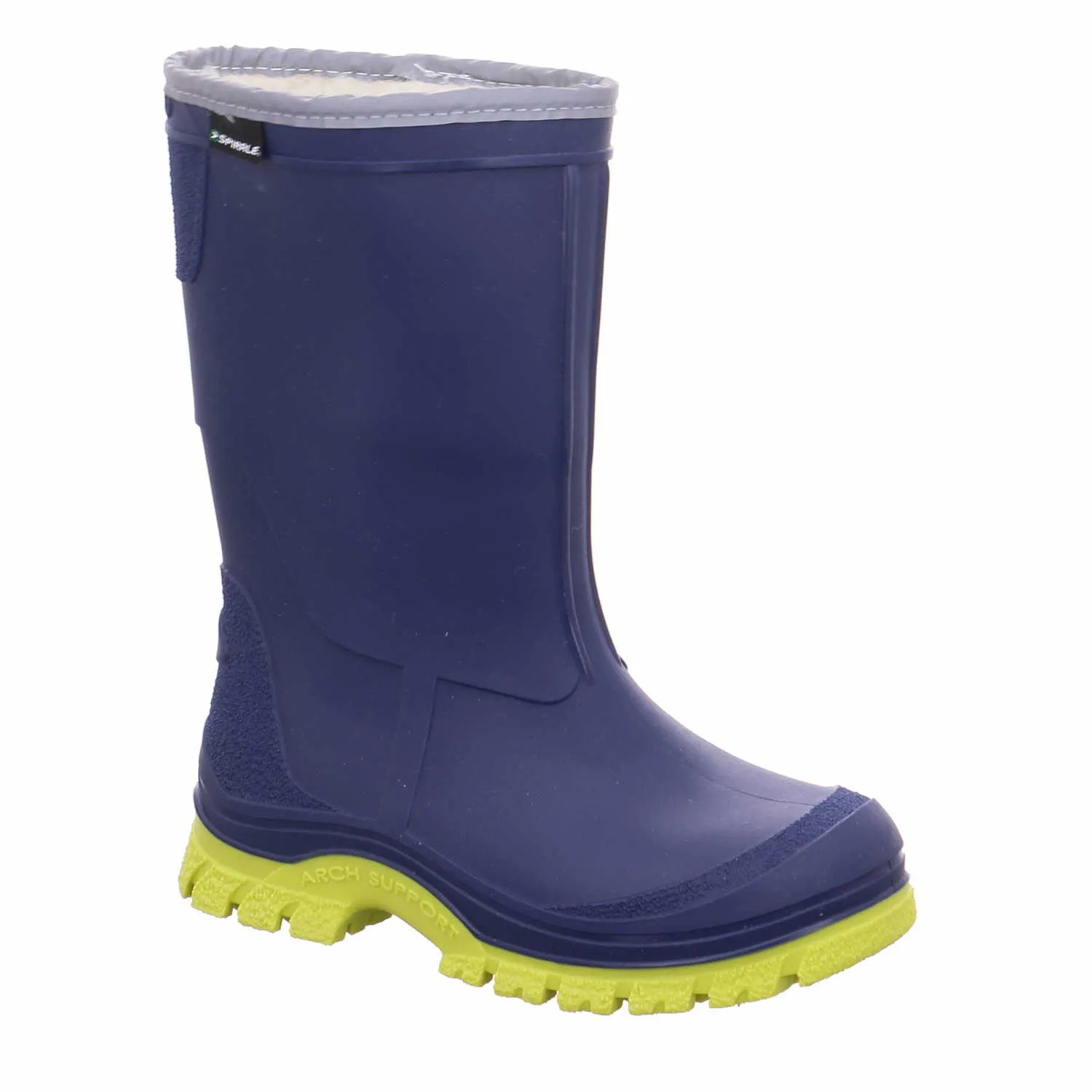 SPIRALE Kinder-Gummistiefel Warmfutter Blau Synthetik