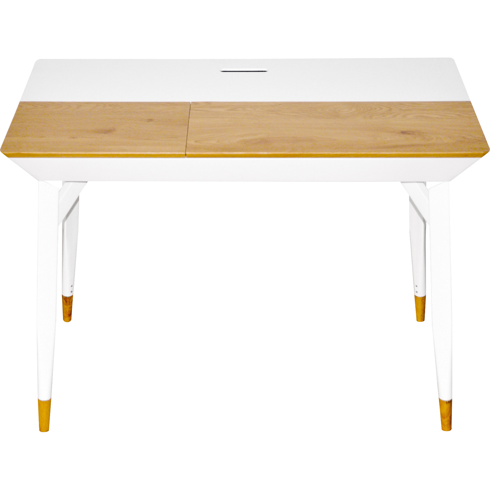 Schreibtisch Bartani 105 weiss/Eiche NB