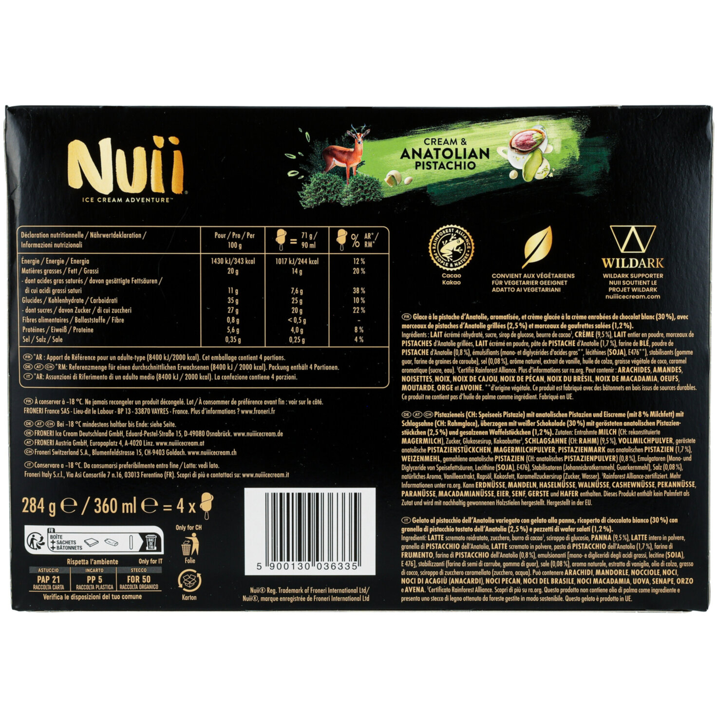 NUII Pistache 4x90ml