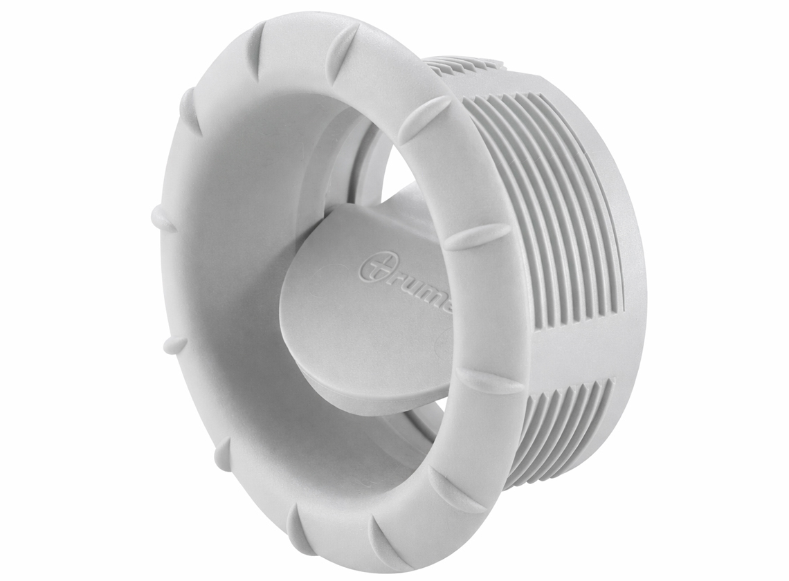 Truma EN eindrooster met draaibare klep - light grey