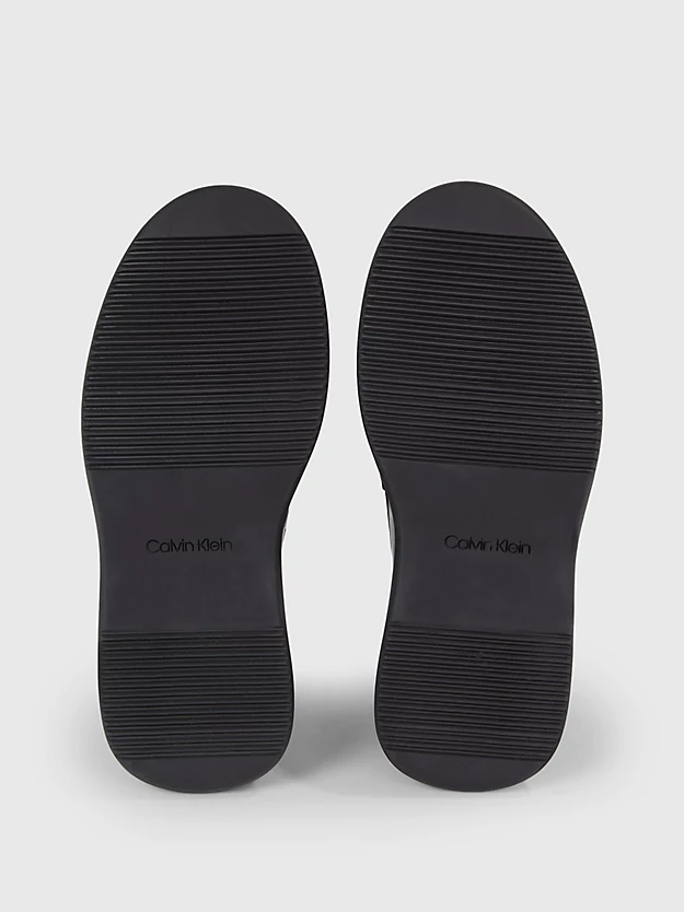 Mocassim de plataforma em couro