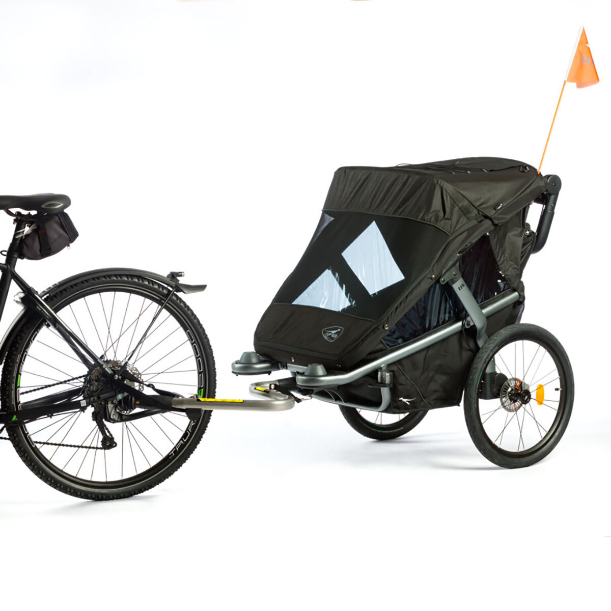 TFK Trends for kids TFK Velo 2 Fahrradanhänger mit Deichsel