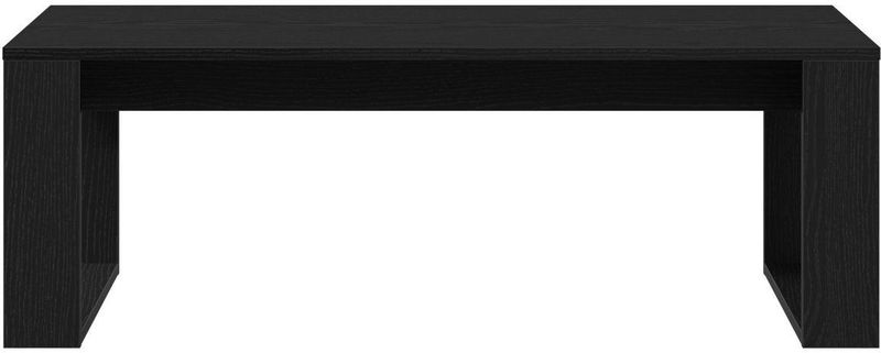 vidaXL - Salontafel - Zwart - Bewerkt Hout - Eikenkleurig - 102x50x35 cm
